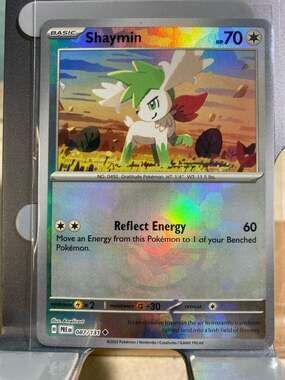 Shaymin 087/131 - Pokémon Prismatic Evolutions Pokeball Master Ball Holo Pattern